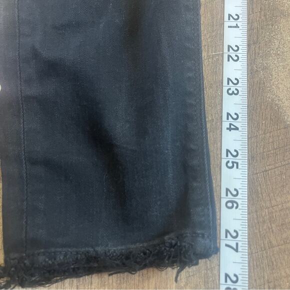 Lucky Brand Bridgette Skinny Black Jeans Womens Size 14 Raw Hem Basic Staple - Picture 9 of 10
